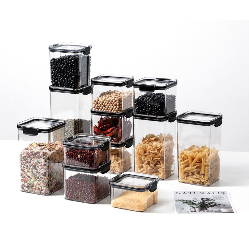 6 Piece Plastic Grain Containers