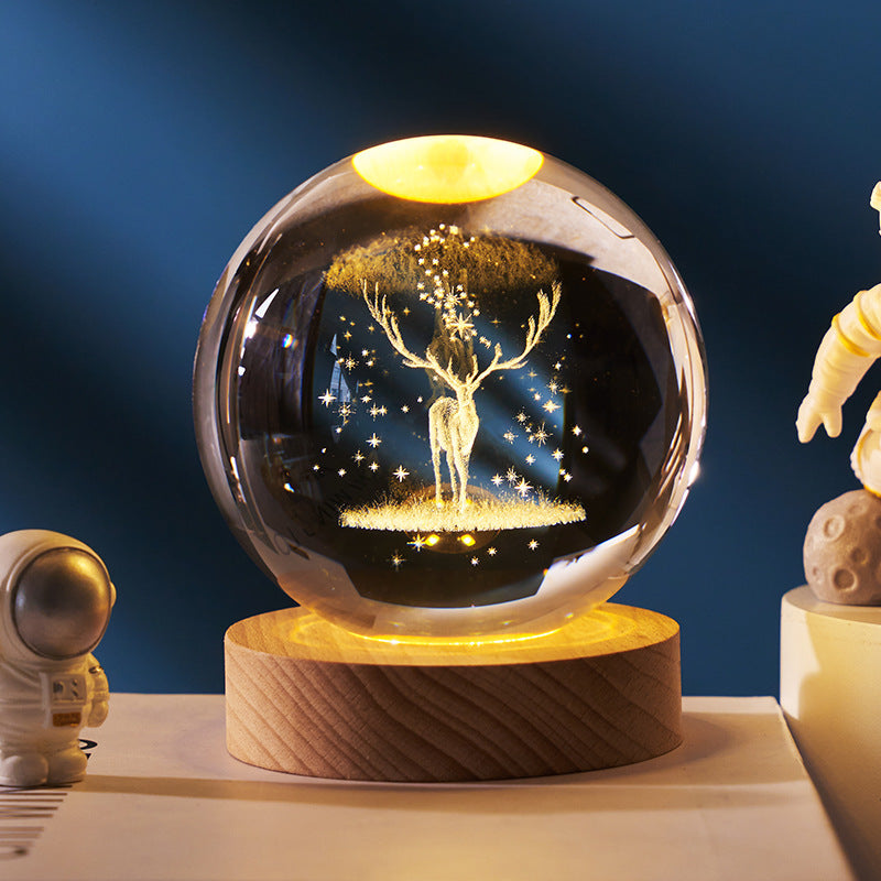 Sky And Moon Crystal Ball