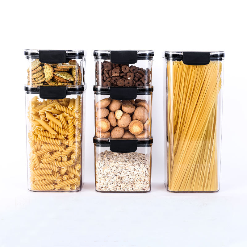 6 Piece Plastic Grain Containers